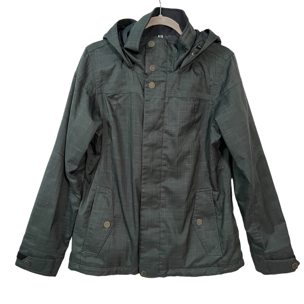 Burton DryRide Womens L large Grey Snow Winter Ski Snowboard Hooded Jacket
